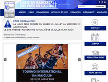 Tablet Screenshot of liguebasket.com